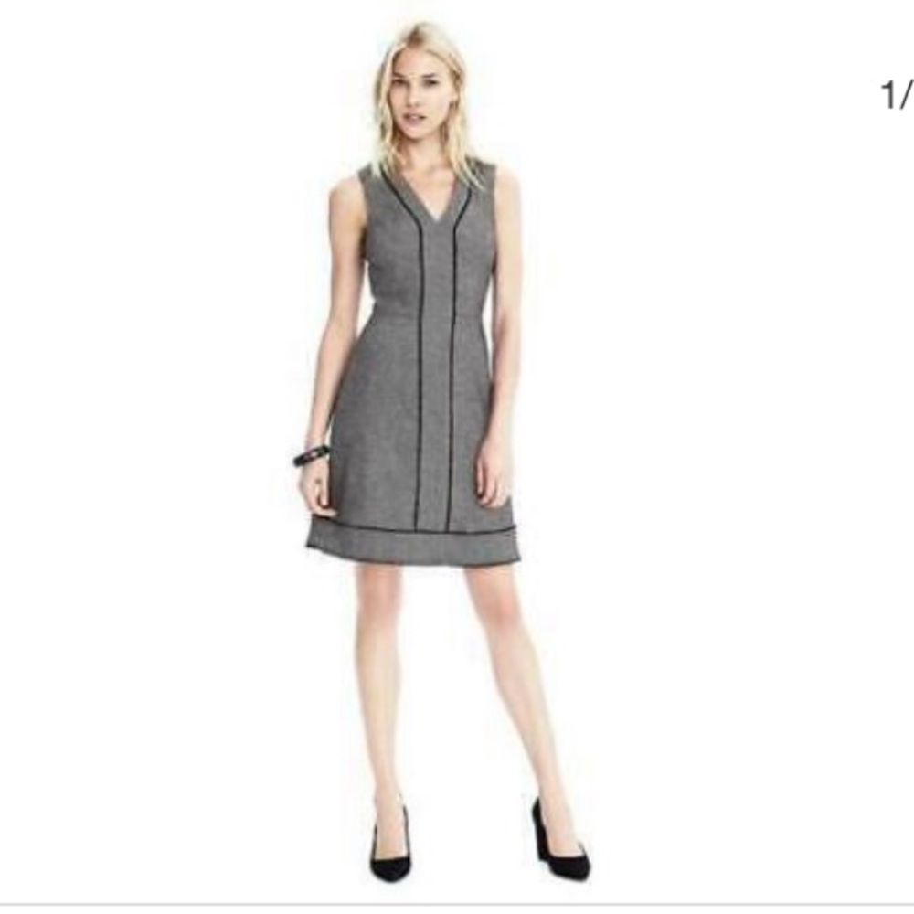 Banana Republic Herringbone Fringe Dress
